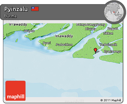 Political Panoramic Map of Pyinzalu