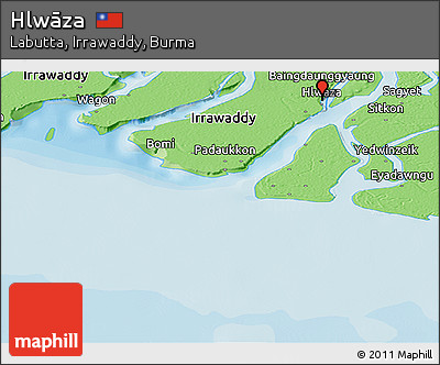 Political Panoramic Map of Hlwāza
