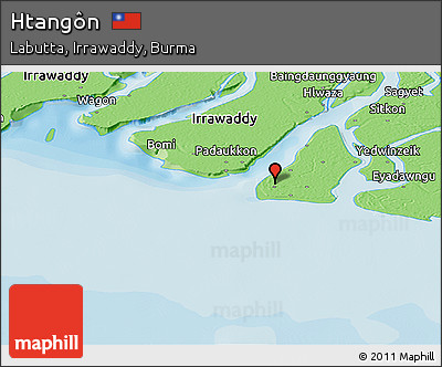 Political Panoramic Map of Htangôn