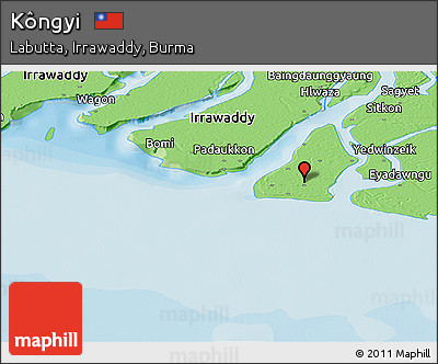 Political Panoramic Map of Kôngyi