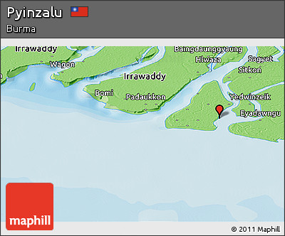 Political Panoramic Map of Pyinzalu