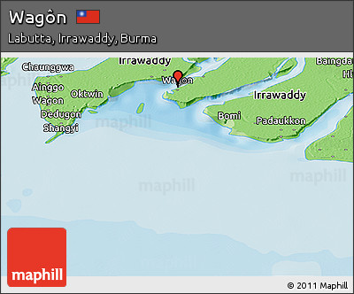 Political Panoramic Map of Wagôn