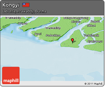 Political Panoramic Map of Kôngyi