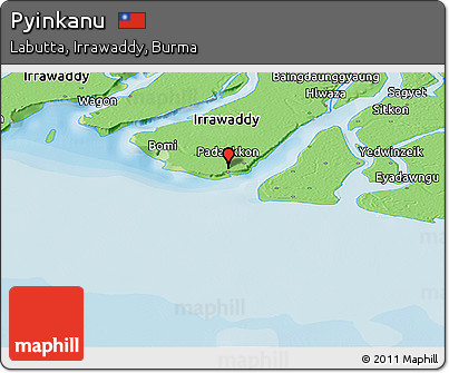 Political Panoramic Map of Pyinkanu