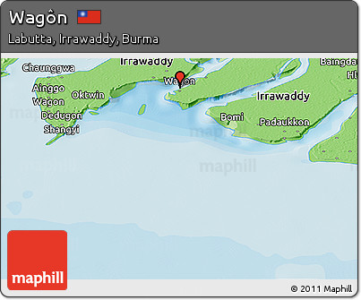 Political Panoramic Map of Wagôn