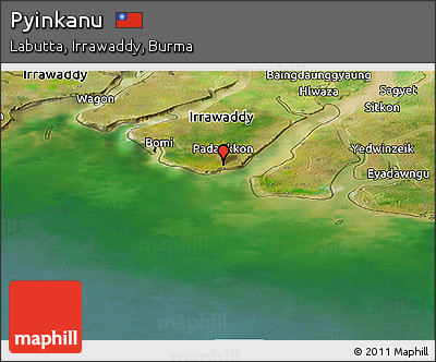 Satellite Panoramic Map of Pyinkanu