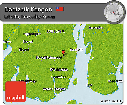 Physical 3D Map of Danizeik Kangôn
