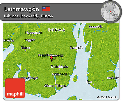 Physical 3D Map of Leinmawgôn