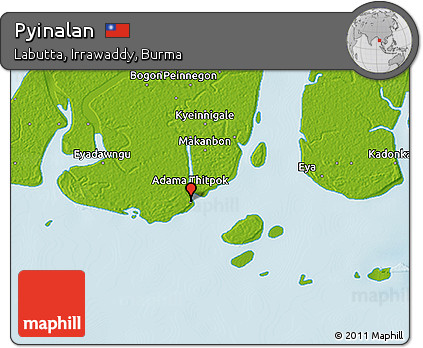 Physical 3D Map of Pyinalan