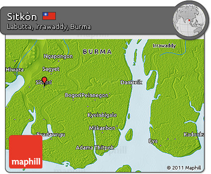 Physical 3D Map of Sitkôn