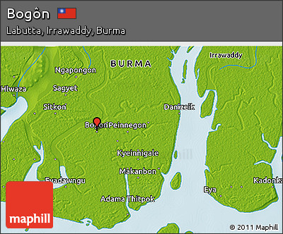 Physical 3D Map of Bogôn