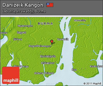 Physical 3D Map of Danizeik Kangôn