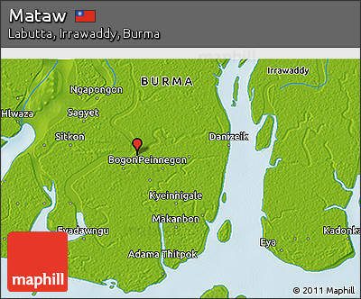 Physical 3D Map of Mataw