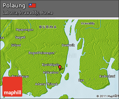 Physical 3D Map of Polaung