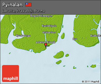 Physical 3D Map of Pyinalan