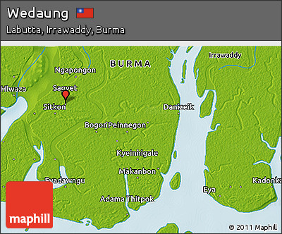 Physical 3D Map of Wedaung