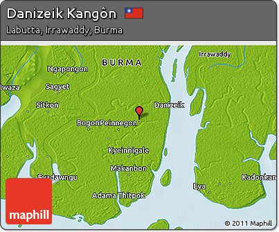 Physical 3D Map of Danizeik Kangôn