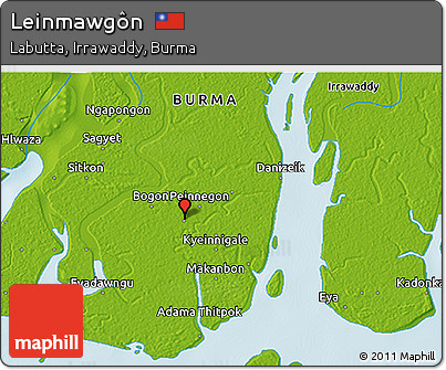 Physical 3D Map of Leinmawgôn