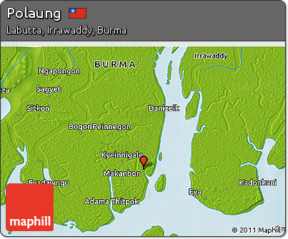 Physical 3D Map of Polaung