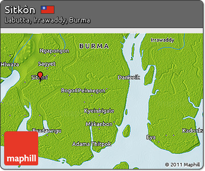 Physical 3D Map of Sitkôn
