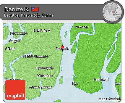 Political 3D Map of Danizeik