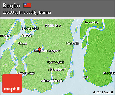 Political 3D Map of Bogôn
