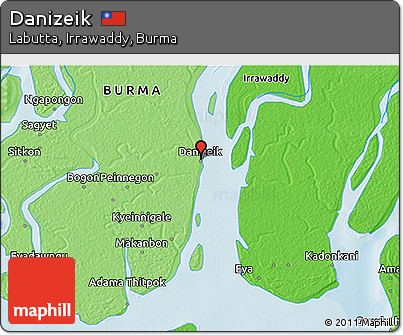 Political 3D Map of Danizeik