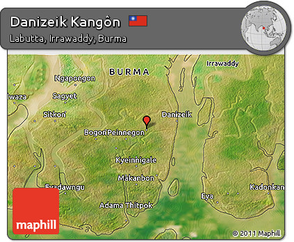 Satellite 3D Map of Danizeik Kangôn