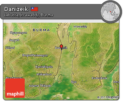 Satellite 3D Map of Danizeik