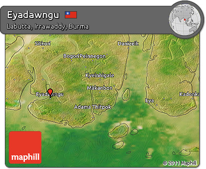 Satellite 3D Map of Eyadawngu