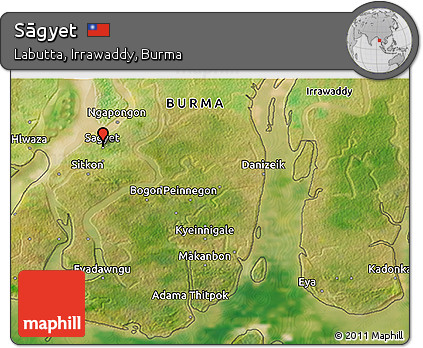 Satellite 3D Map of Sāgyet