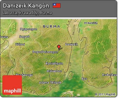 Satellite 3D Map of Danizeik Kangôn