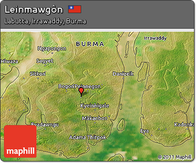 Satellite 3D Map of Leinmawgôn