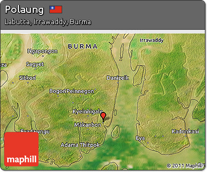 Satellite 3D Map of Polaung