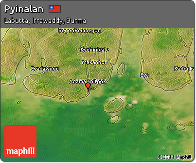 Satellite 3D Map of Pyinalan
