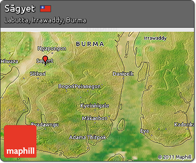 Satellite 3D Map of Sāgyet