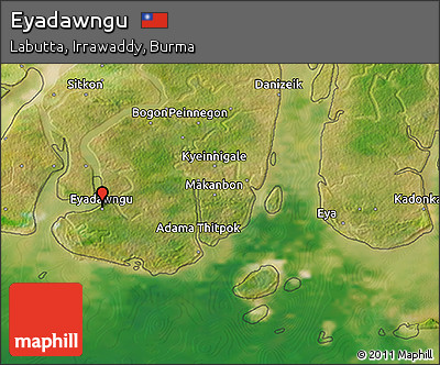 Satellite 3D Map of Eyadawngu