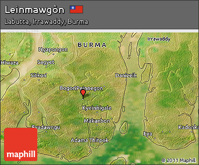 Satellite 3D Map of Leinmawgôn