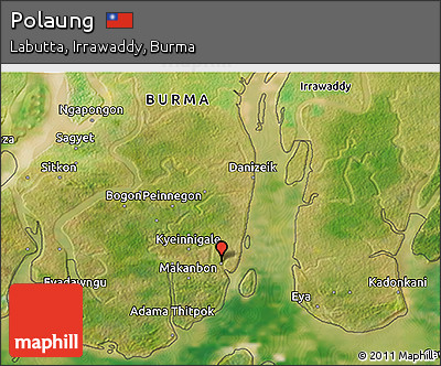 Satellite 3D Map of Polaung