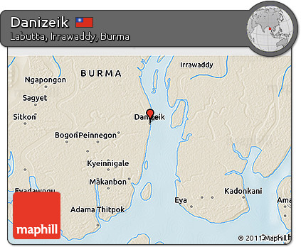 Shaded Relief 3D Map of Danizeik