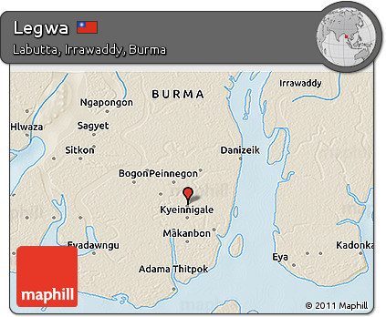 Shaded Relief 3D Map of Legwa