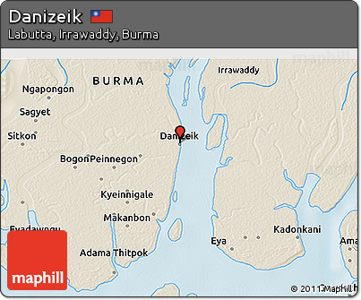 Shaded Relief 3D Map of Danizeik