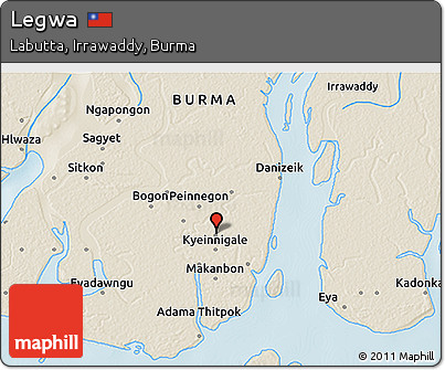 Shaded Relief 3D Map of Legwa