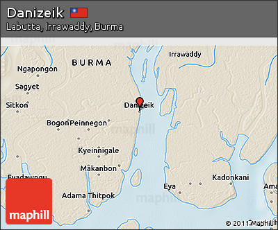Shaded Relief 3D Map of Danizeik