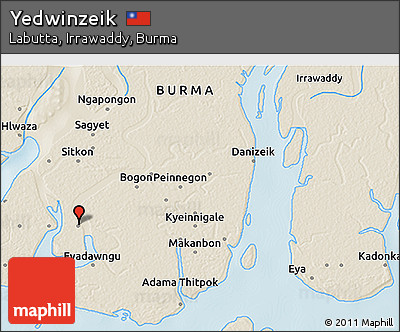 Shaded Relief 3D Map of Yedwinzeik