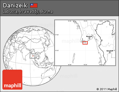 Blank Location Map of Danizeik
