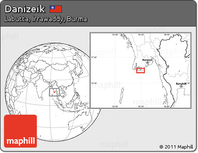 Blank Location Map of Danizeik