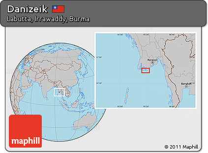 Gray Location Map of Danizeik