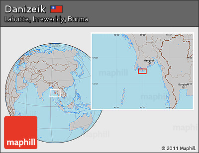Gray Location Map of Danizeik