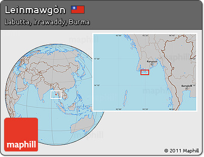 Gray Location Map of Leinmawgôn